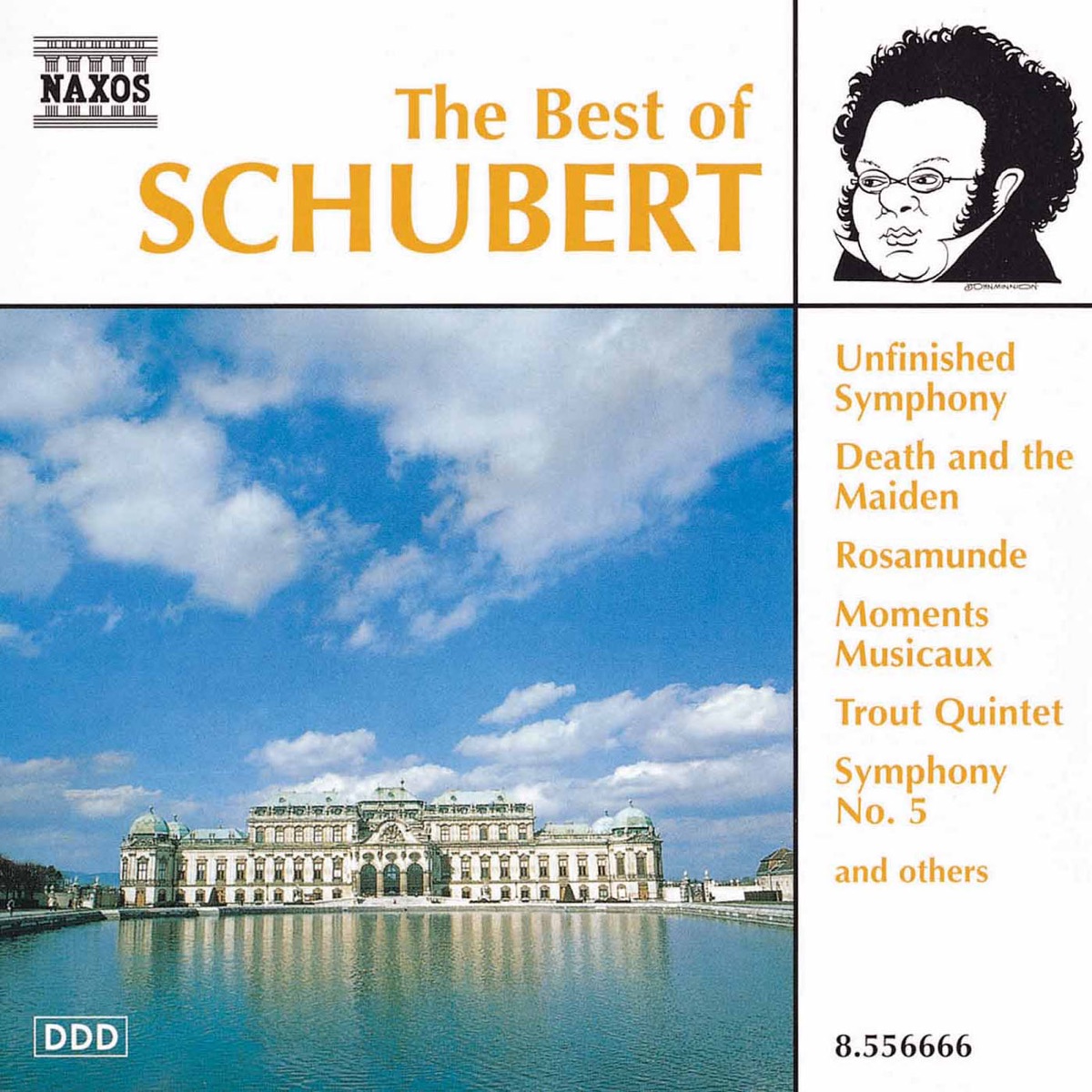 Schubert: Best of Schubert (The) by Michael Halász, Slovak Philharmonic Orchestra, Jenő Jandó, Leonard Hokanson, Villa Musica Ensemble & Mandelring Quartet album cover