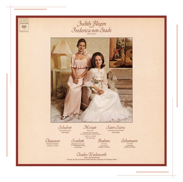 Duets - Judith Blegen and Frederica von Stade by Frederica von Stade, Charles Wadsworth & Judith Blegen album cover