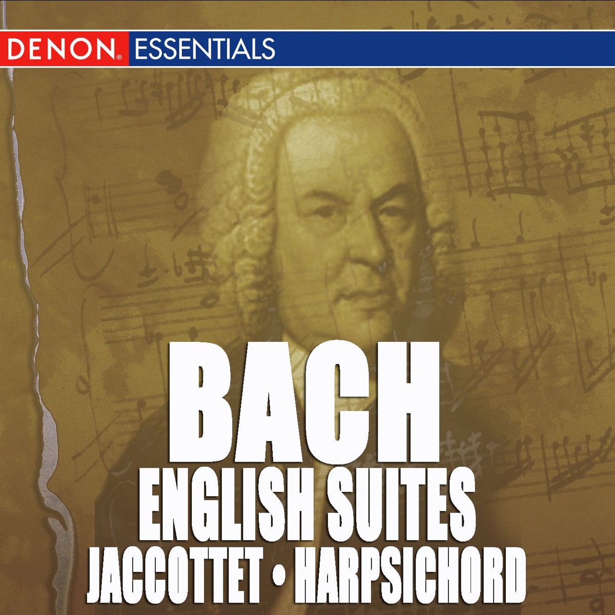 JS Bach: Complete English Suites for Harpsichord by Christiane Jaccottet album cover