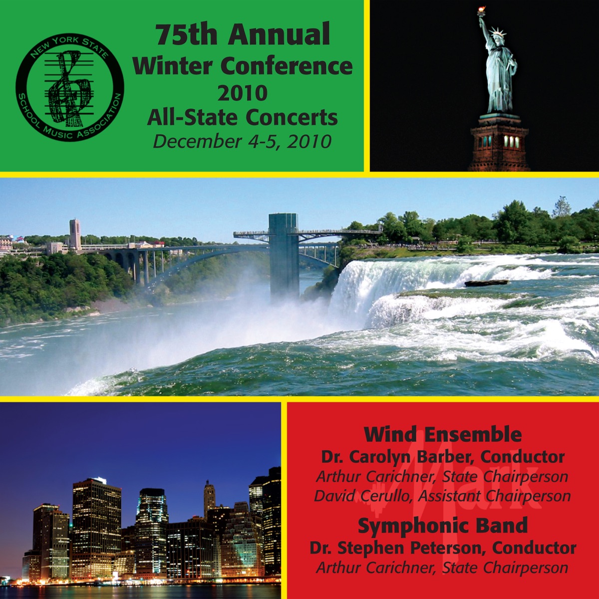 NYSSMA New York State School Music Association 75th Annual Winter Conference 2010 All-State Concerts – Wind Ensemble & Symphonic Band by Carolyn Barber, New York All-State Wind Ensemble, Stephen Peterson & New York All-State Symphonic Band album cover