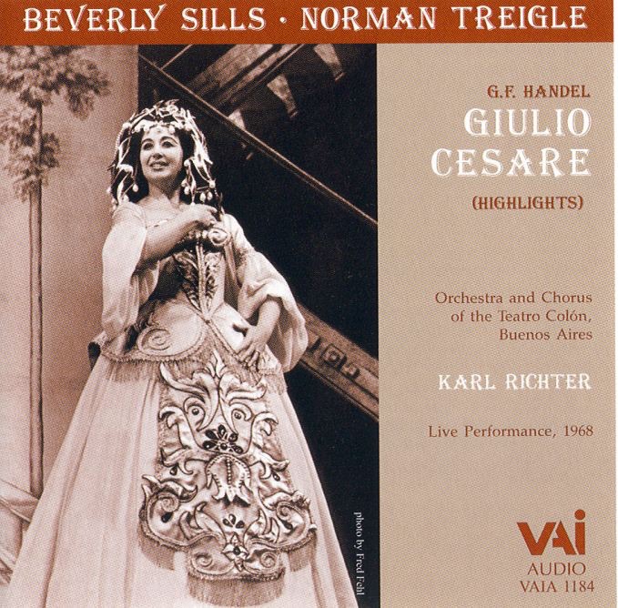 Giula Cesare - Beverly Sills - Highlights (Live Performance, 1968) by Beverly Sills, Karl Richter, Norman Treigle & Orchestra and Chorus of the Teatro Colón, Buenos Aires album cover