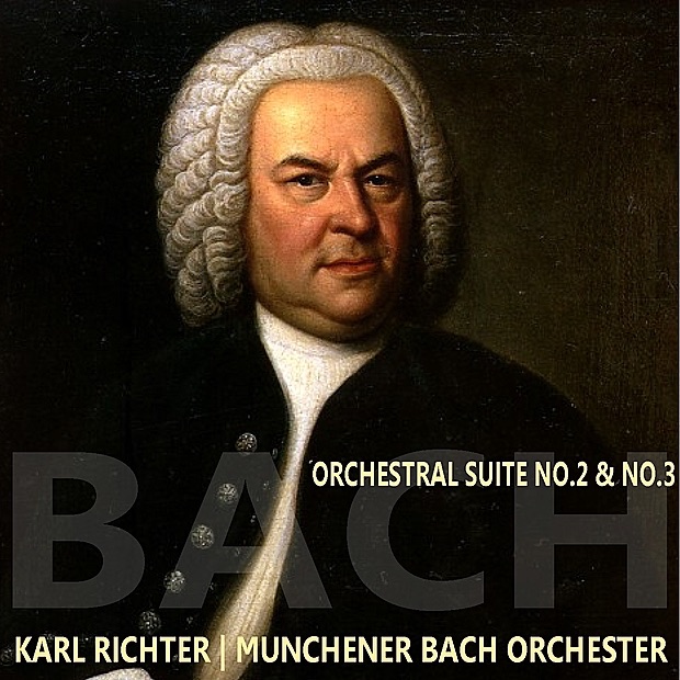 Bach: Orchestral Suite, No. 2 & 3 by Munchener Bach Orchester & Karl Richter album cover