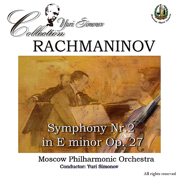 Rachmaninoff: Symphony No. 2 by Moscow Philharmonic Symphony Orchestra, Mikhail Oblezov & Yuri Simonov album cover