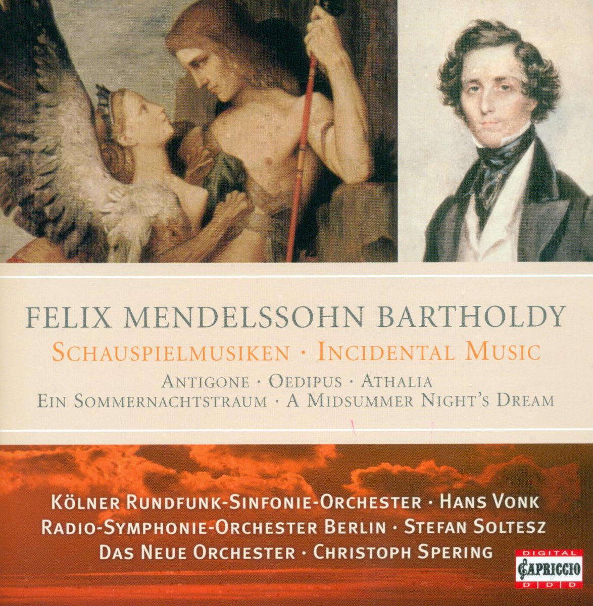 Mendelssohn: Incidental Music by Rundfunk-Sinfonieorchester Berlin, Das Neue Orchester, Chorus Musicus Köln, Cologne Radio Symphony Orchestra & Cologne Radio Chorus album cover