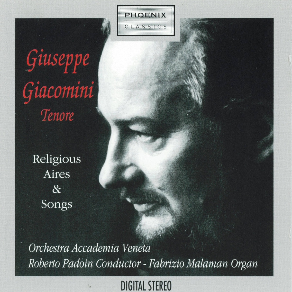 Religious Aires & Songs by Giuseppe Giacomini & Orchestra accademia veneta album cover