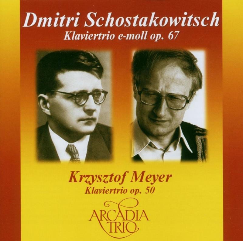 Shostakovich & Meyer: String Trios by Arcadia Trio album cover