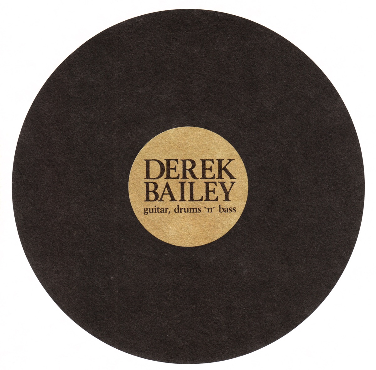 Guitar, Drums 'n' Bass by Derek Bailey album cover