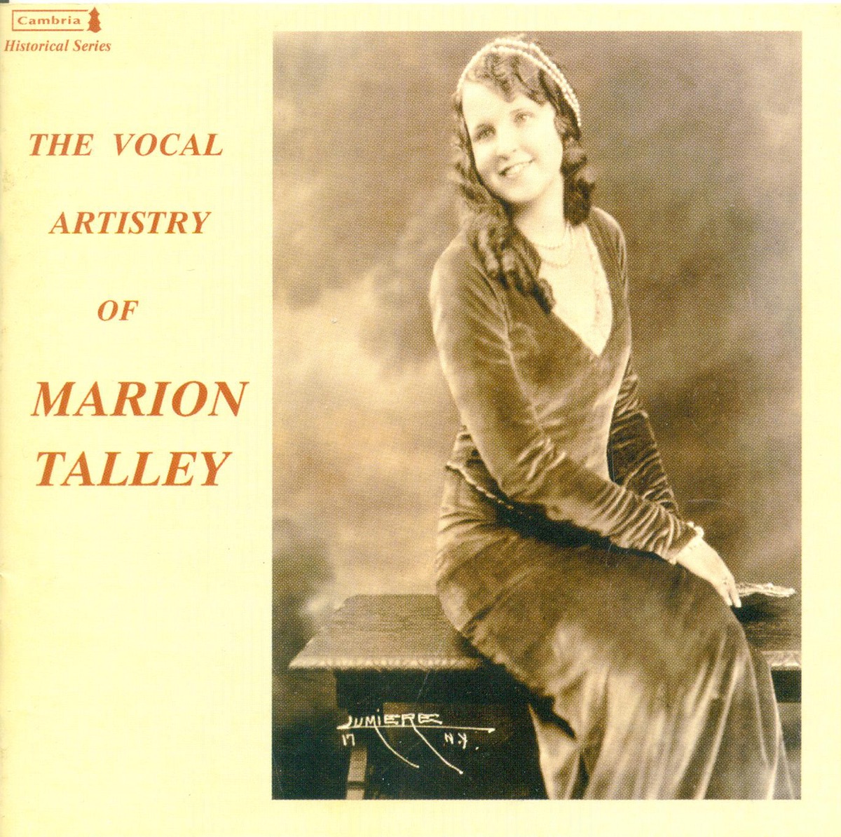 The Vocal Artistry of Marion Talley by Frank La Forge, Marion Talley, Josef A. Pasternack & Vitaphone Orchestra album cover