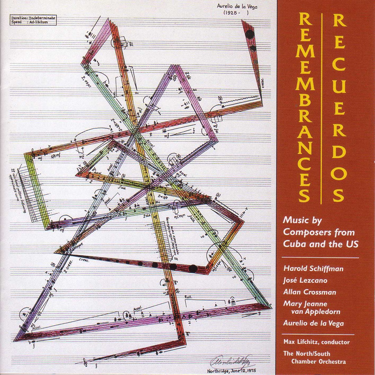 Vega, A. de La: Variacion del Recuerdo - Schiffman, H.: Flute Concertino - Appledorn, M.J.V.: Soundscapes - Crossman, A.: Flyer by North-South Chamber Orchestra, Max Lifchitz, Lisa Hansen, Jose Manuel Lezcano, Nina Flyer & Gilbert DeJean album cover