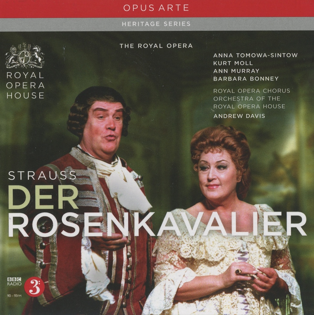 Strauss: Der Rosenkavalier by Kurt Moll, Alan Opie, Barbara Bonney, Ann Murray, Anna Tomowa-Sintow, Chorus of the Royal Opera House, Covent Garden, Sir Andrew Davis, Orchestra of the Royal Opera House, Bonaventura Bottone, Leah Marian Jones, Jennifer Rhys-Davies, John Dobson, Gordon Sandison & Paul Crook album cover