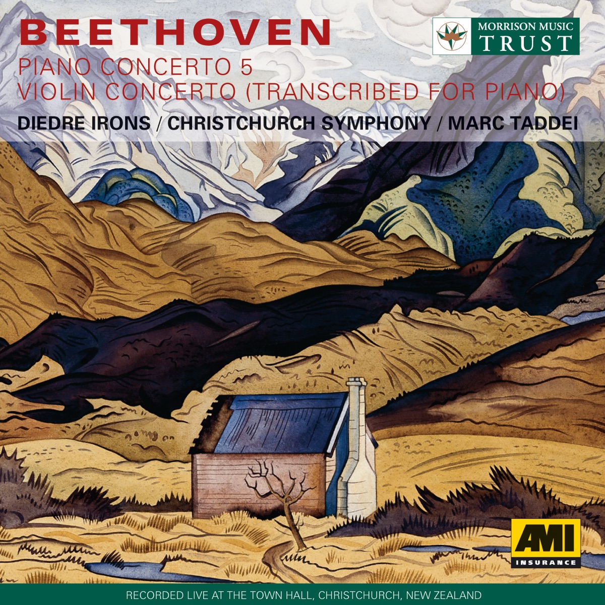 Beethoven: Piano Concerto No. 5 - Violin Concerto (Arr.For Piano) by Diedre Irons, Marc Decio Taddei & Christchurch Symphony album cover