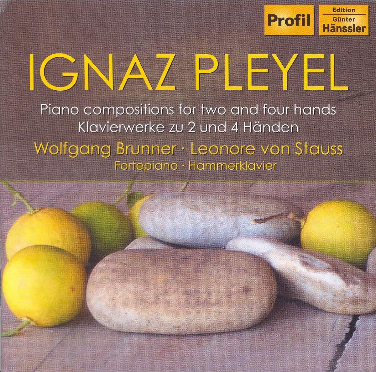Pleyel: Piano Compositions for 2 and 4 Hands by Wolfgang Brunner & Leonore von Stauss album cover