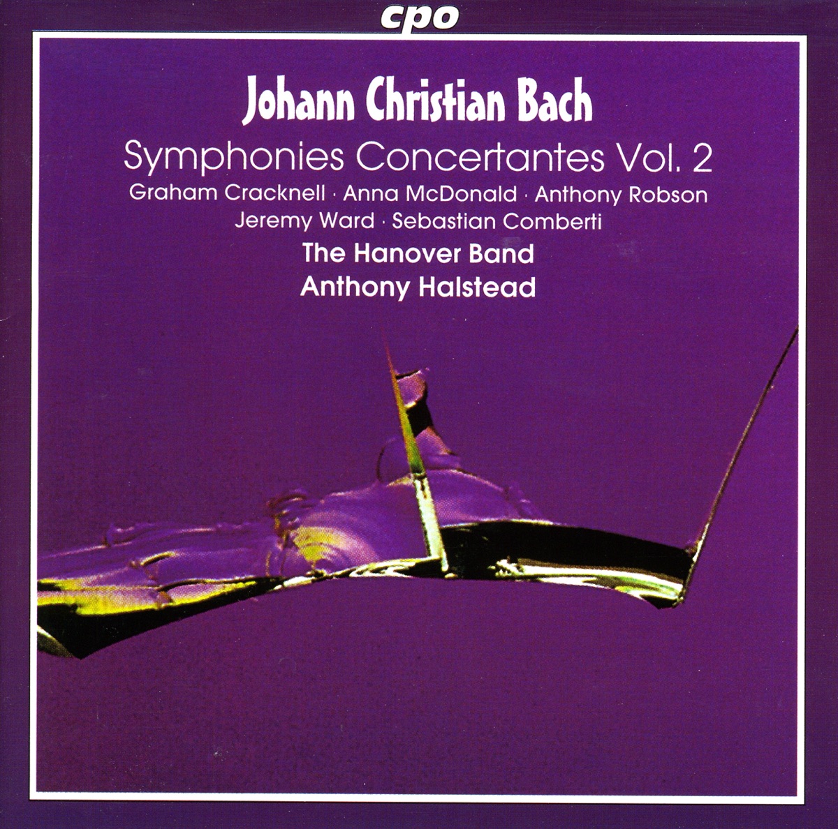 Bach, J.C.: Symphonies Concertantes, Vol. 2 by Anna McDonald, Anthony Halstead, Hanover Band, Sebastian Comberti, Anthony Robson, Jeremy Ward & Graham Cracknell album cover