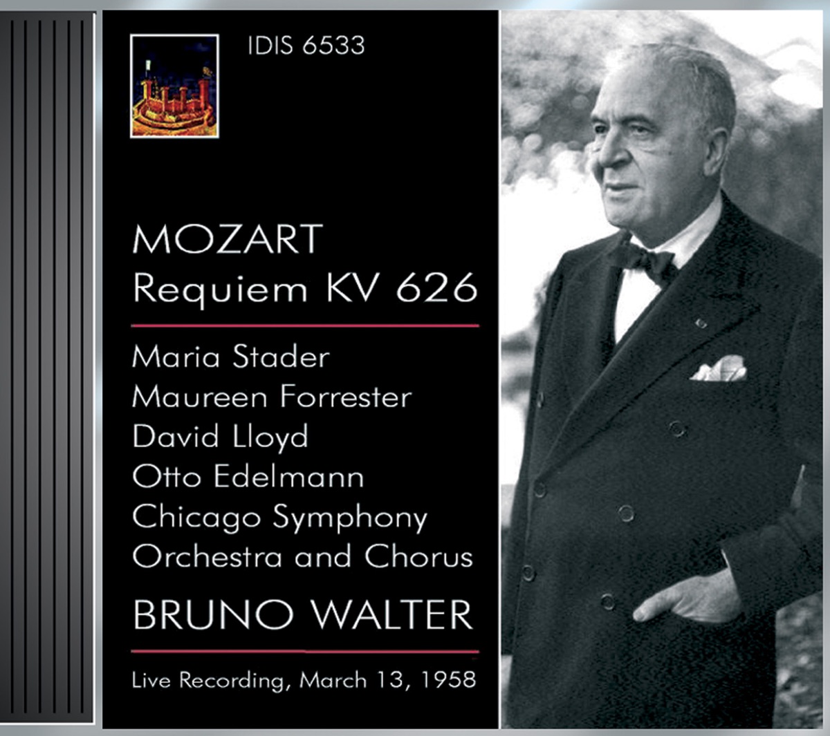 Mozart, W.A.: Requiem (Walter) (1958) by Bruno Walter, Chicago Symphony Orchestra, Maureen Forrester, Chicago Symphony Chorus, Otto Edelmann, Maria Stader & David Lloyd album cover