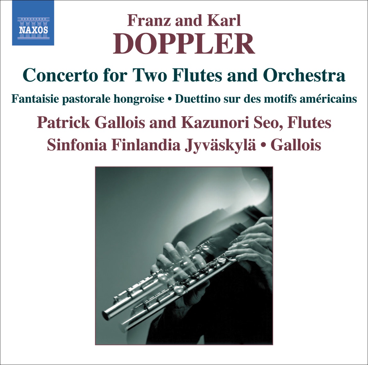 Doppler: Concerto for Two Flutes and Orchestra by Patrick Gallois, Sinfonia Finlandia & Kazunori Seo album cover