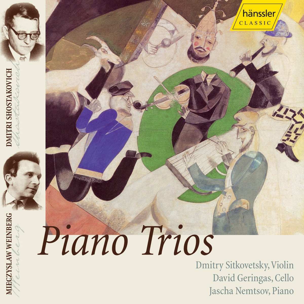 Weinberg - Weprik - Shostakovich: Piano Trios by David Geringas, Dmitry Sitkovetsky & Jascha Nemtsov album cover