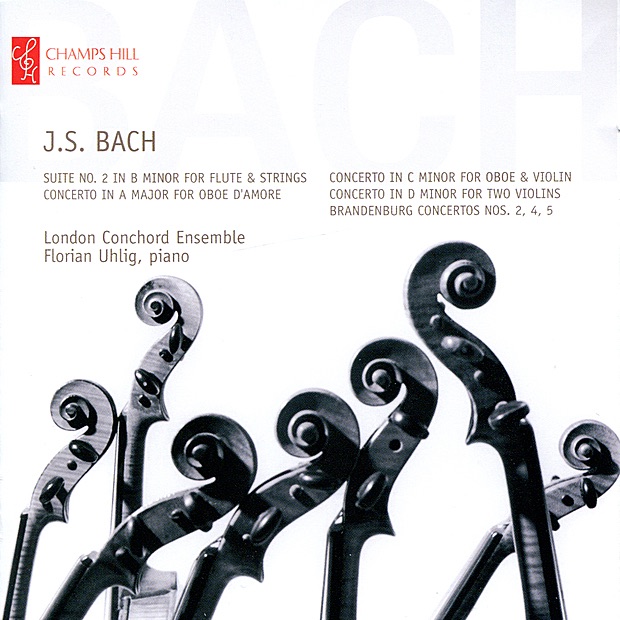 Bach: Suite No. 2 in B Minor, Concerto in A Major, Concerto in C Minor, Concerto in D Minor, Brandenburg Concertos No. 2, 3 & 4 by London Conchord Ensemble & Florian Uhlig album cover