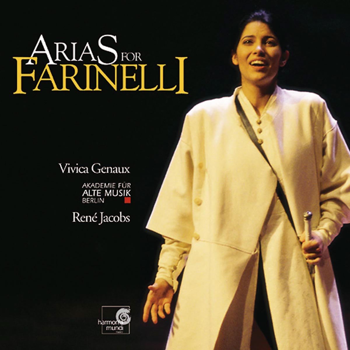 Arias for Farinelli by Akademie für Alte Musik Berlin, René Jacobs & Vivica Genaux album cover