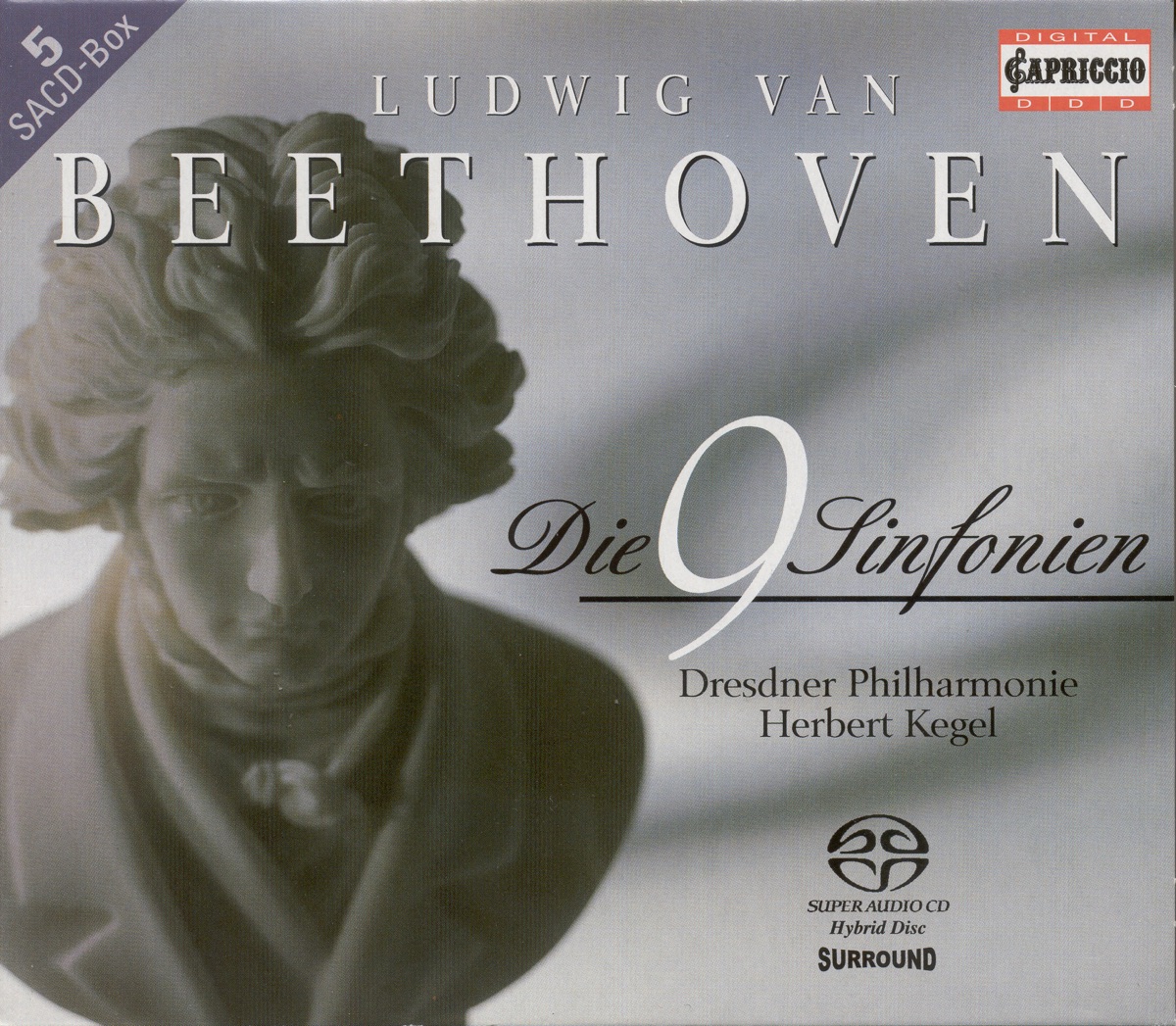 Beethoven, L. Van: Symphonies Nos. 1-9 by Herbert Kegel, Dresden Philharmonic Orchestra, Berlin Rundfunkchor, Leipzig Rundfunkchor, Kolos Kováts, Alison Hargan, Ute Walther & Eberhard Buchner album cover