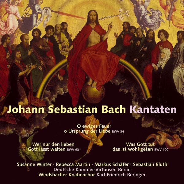 Bach: Kantaten  BWV 34, 93 & 100 by Karl-Friedrich Beringer & Windsbach Boys Choir album cover