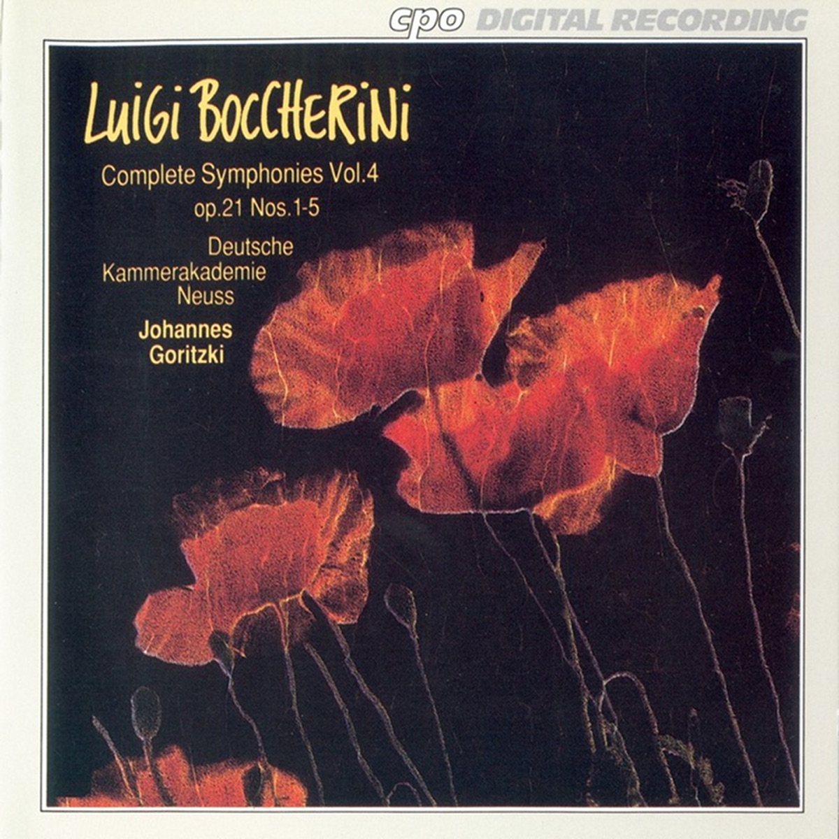Boccherini: Complete Symphonies, Vol. 4 by Johannes Goritzki & German Chamber Academy album cover