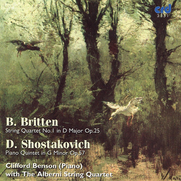 Britten: String Quartet No. 1 & Shostakovich: Piano Quintet by Alberni String Quartet & Clifford Benson album cover