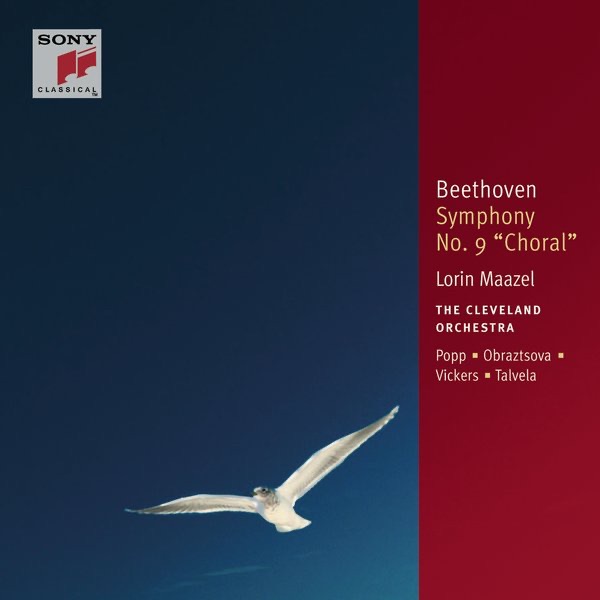 Beethoven: Symphony No. 9; Egmont Overture [Classic Library] by Cleveland Orchestra Chorus, Elena Obraztsova, Jon Vickers, Lorin Maazel, Lucia Popp, Martti Talvela & The Cleveland Orchestra album cover