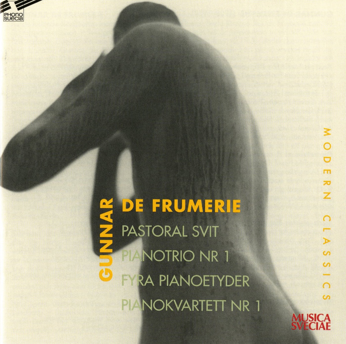 De Frumerie: Pastoral Suite, 4 Etudes, Piano Quartet No. 1 by Mats Widlund, Tobias Carron, Ulrika Jansson, Ulrika Edstrom & Pascall Siffert album cover