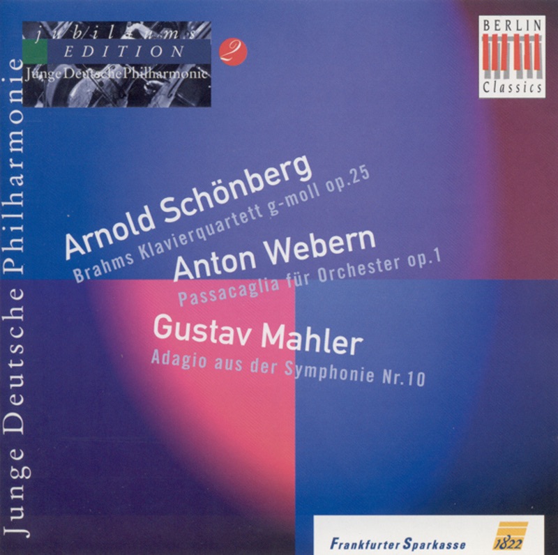 Brahms: Piano Quartet No. 1 - Webern: Passacaglia for Orchestra - Mahler: Adagio from Symphony No. 10 by Hans Zender, Gary Bertini & German Youth Philharmonic Orchestra album cover