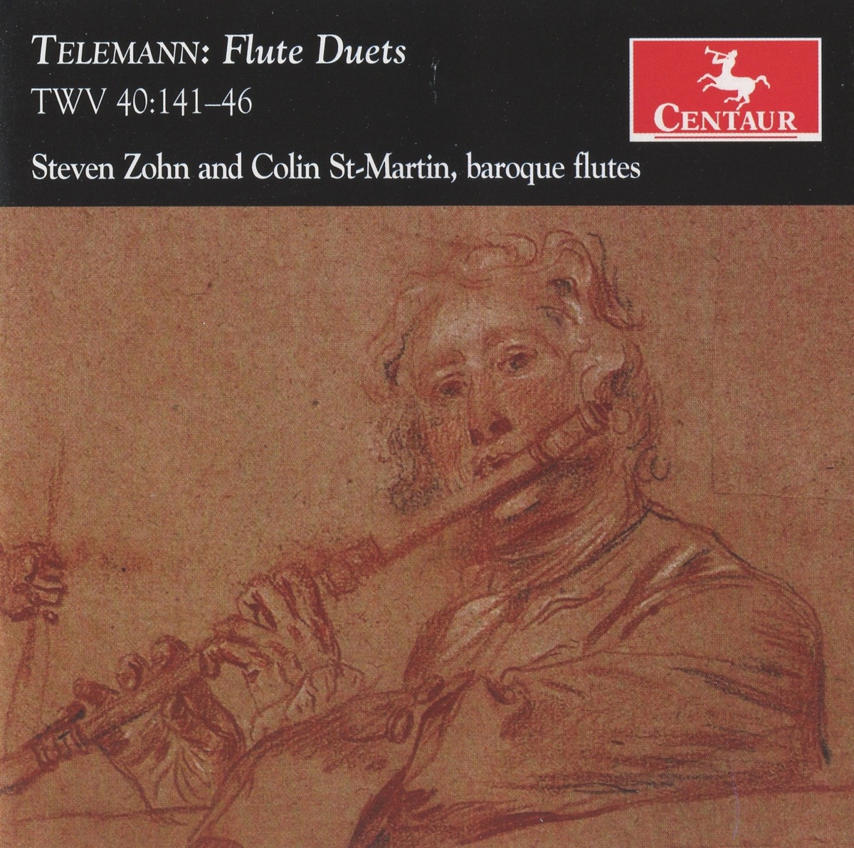 Telemann: Flute Duets by Colin St. Martin & Steven Zohn album cover