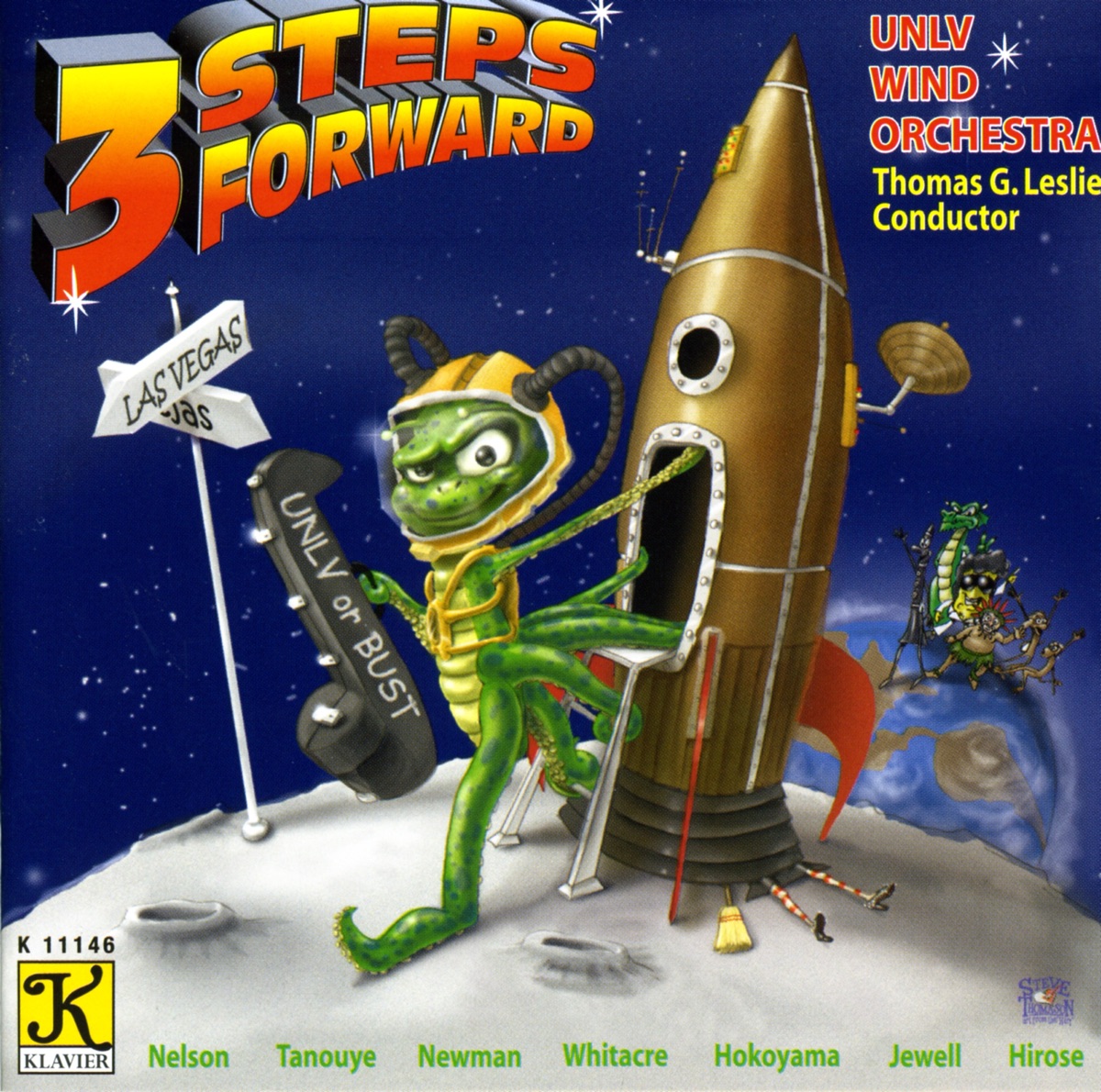 University of Nevada At las Vegas Wind Orchestra: 3 Steps Forward by Eric Marienthal, UNLV Wind Orchestra, Russell Ferrante, Will Kennedy, Dave Carpenter & Thomas Leslie album cover