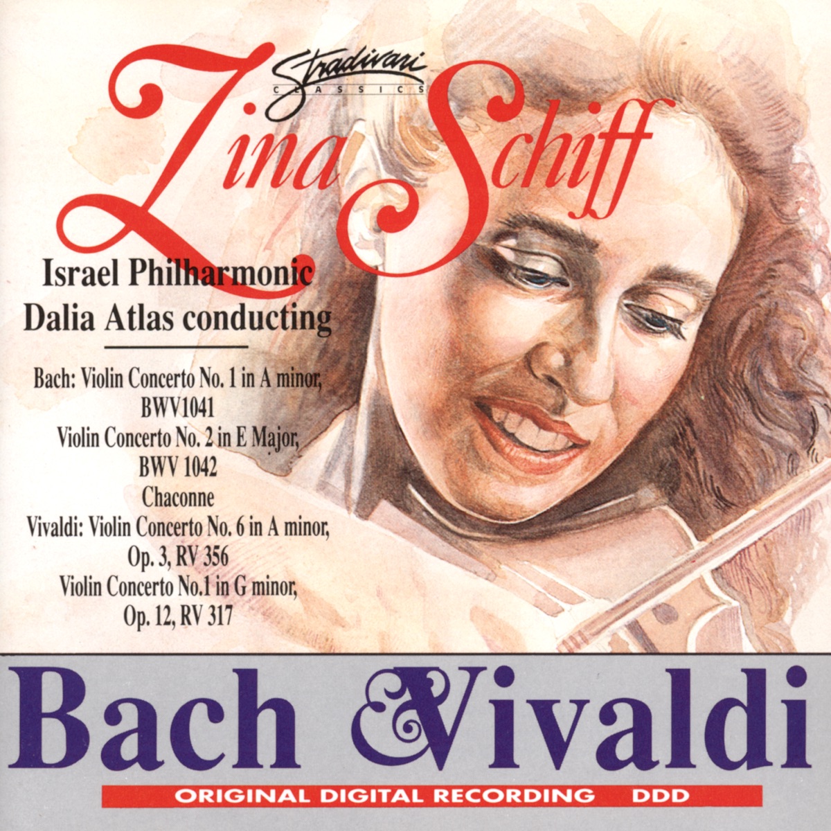 Bach & Vivaldi by Zina Schiff, Israel Philharmonic Orchestra & Dalia Atlas album cover