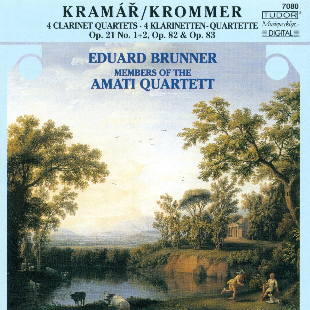 Krommer: Clarinet Quartets, Opp. 21, 82, 83 by Eduard Brunner & Amati Quartet album cover