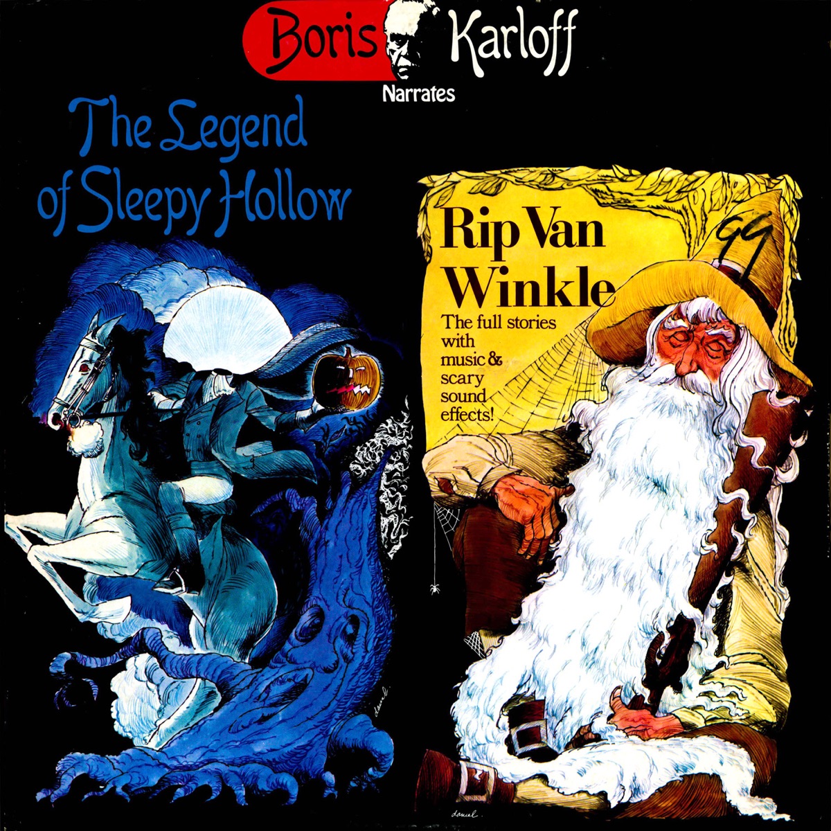 The Legend of Sleepy Hollow & Rip Van Winkle by Boris Karloff album cover
