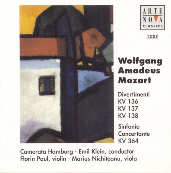 Mozart: Divertimenti In D-Dur, B-Dur, F-Dur, Sinfonia Concertante by Emil Klein & Camerata Hamburg album cover