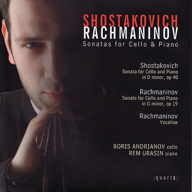 Shostakovich & Rachmaninov: Sonatas for Cello & Piano by Boris Andrianov & Rem Urasin album cover