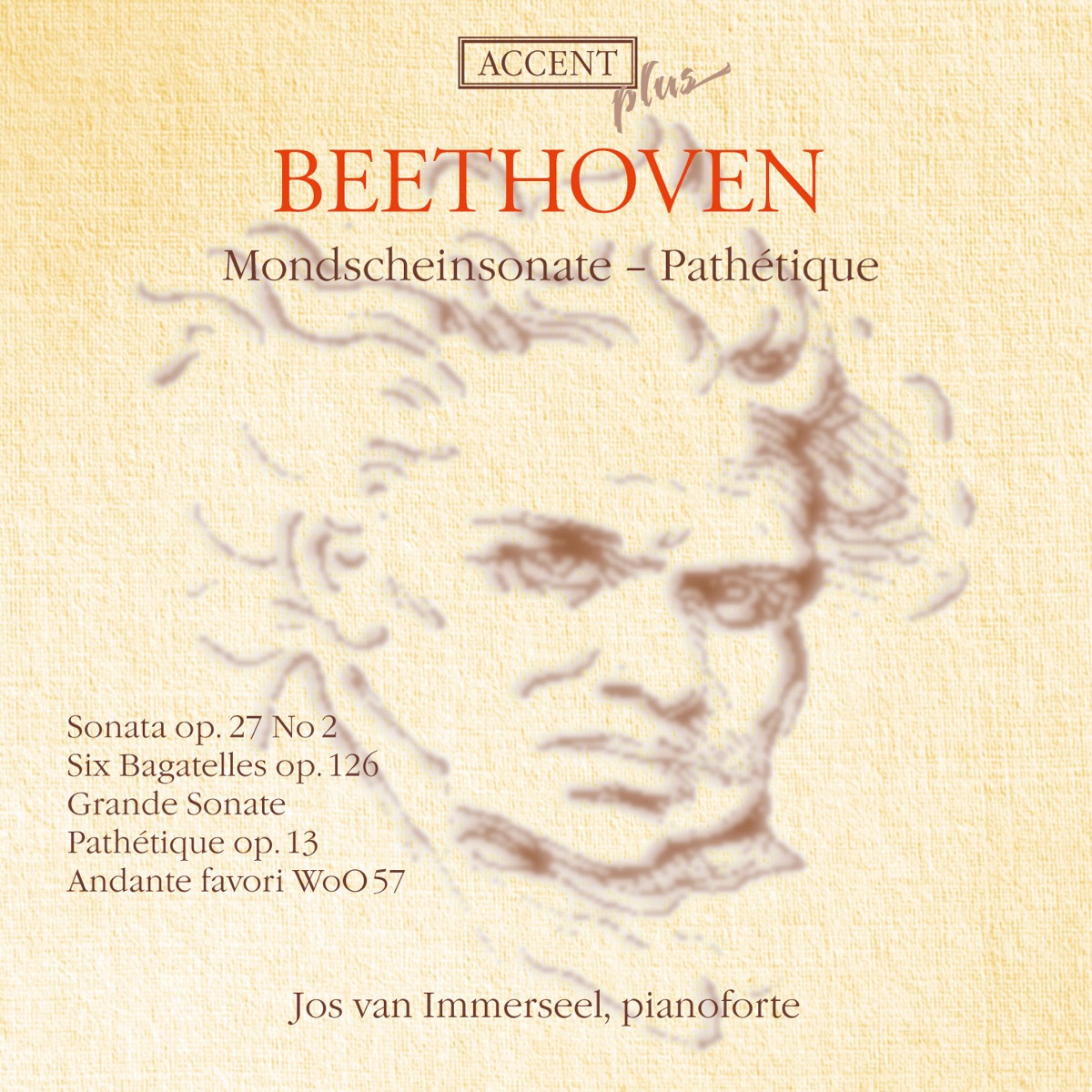 Beethoven: Pathetique by Jos van Immerseel album cover