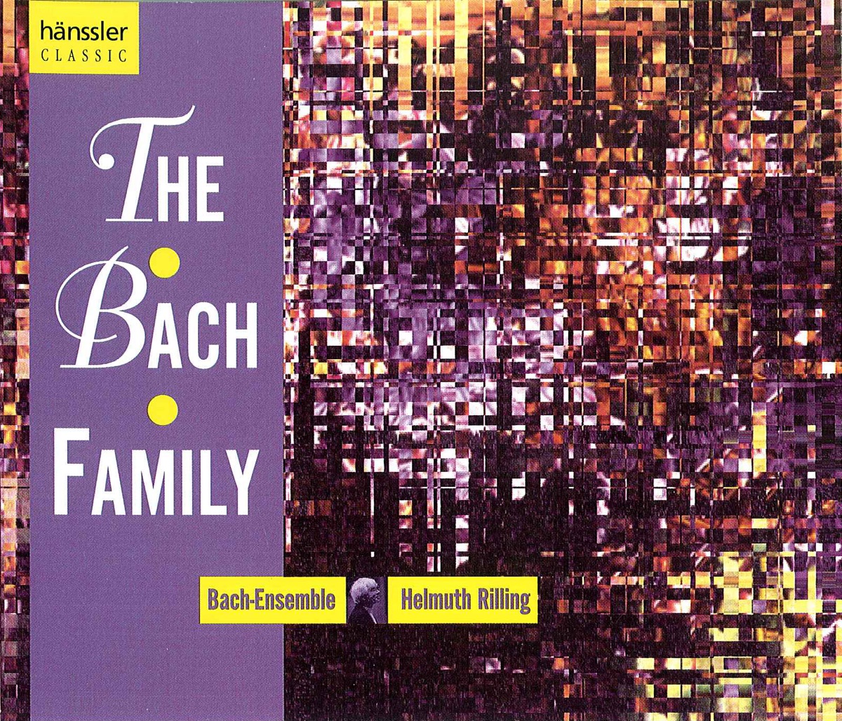 The Bach Family by Adalbert Kraus, Niklaus Tüller, Walter Heldwein, Frankfurt Kantorei, Helmuth Rilling, Bach Ensemble, The, Wolfgang Schone, Helen Watts, Aldo Baldin, Kathrin Graf, Stuttgart Bach Collegium, Gächinger Kantorei Stuttgart, Indiana University Chamber Singers, Philippe Huttenlocher, Erika Schmidt-Valentin, Uta Spreckelsen, Stuttgart Figuralchor der Gedachtniskirche, Arleen Auger & Julia Hamari album cover