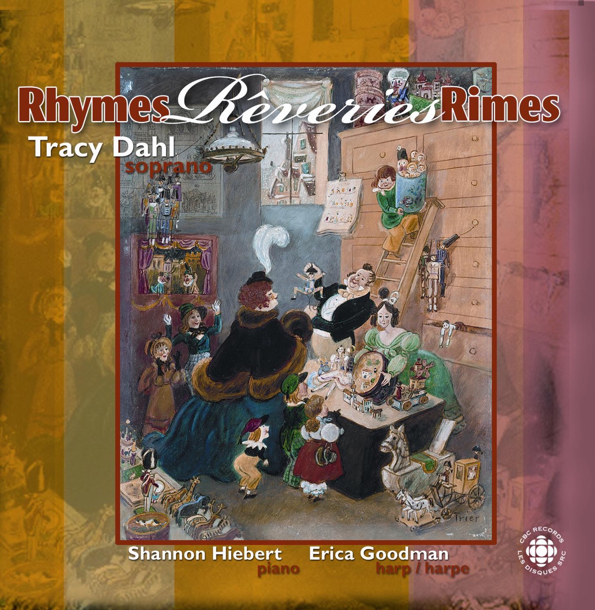 Children's Songs - Rhymes, Reveries, Rimes by Erica Goodman, Shannon Hiebert & Tracy Dahl album cover