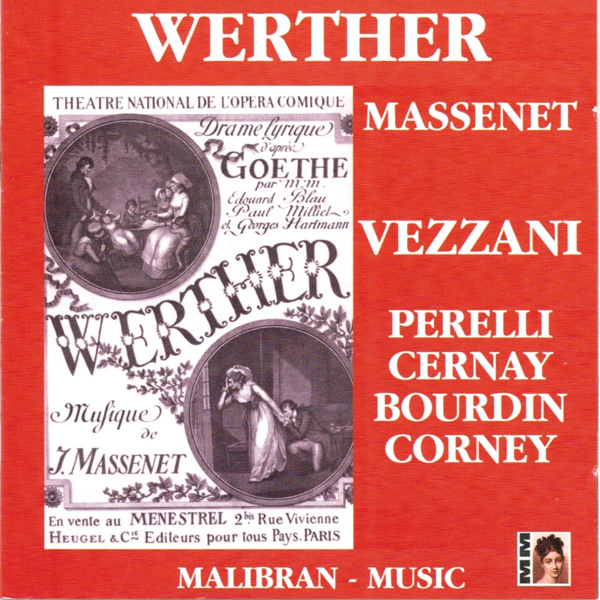 Massenet : Werther by César Vezzani, Elie Cohen, Gustave Cloëz, Henri Büsser, Georges Lauweryns & Piero Coppola album cover