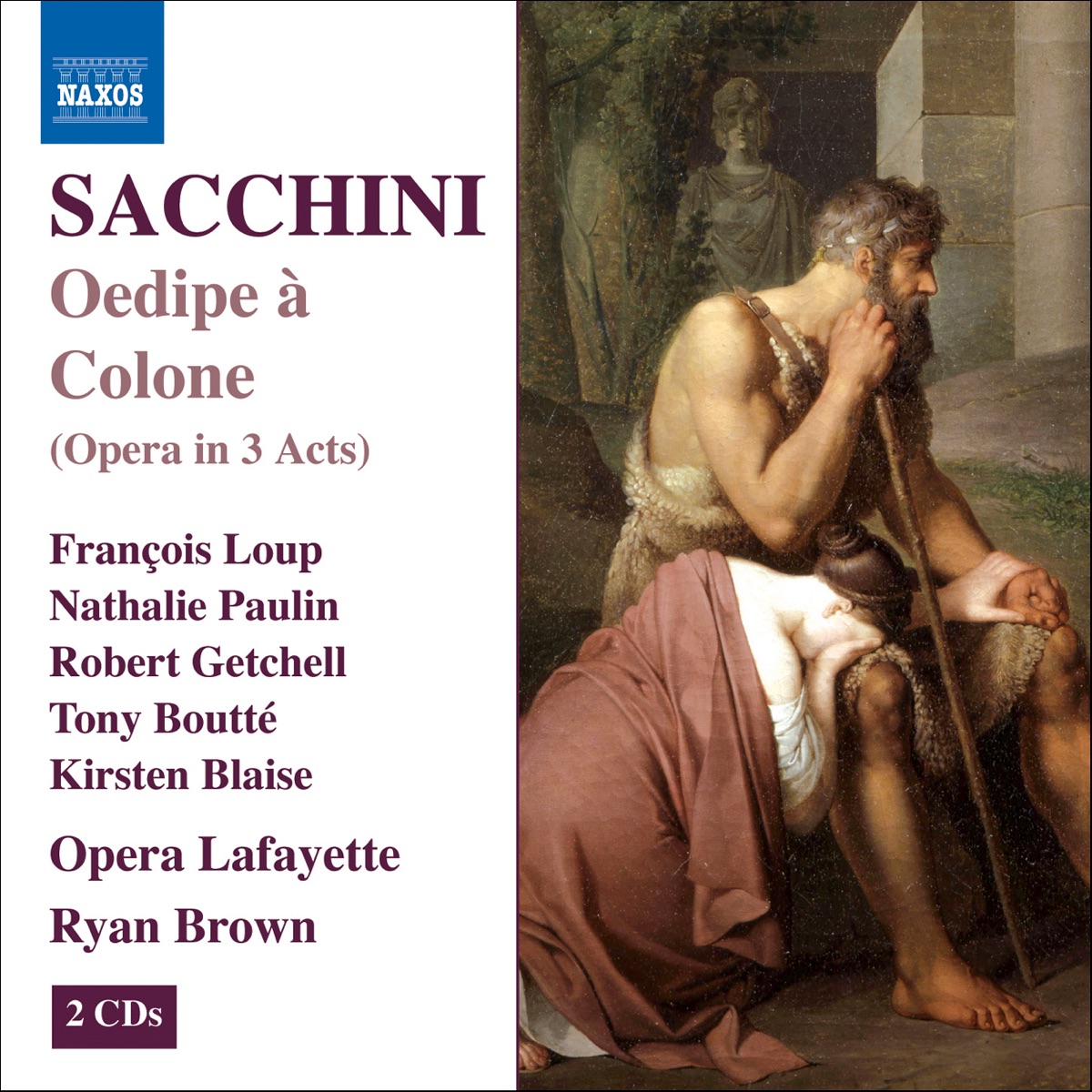 Sacchini: Oedipe a Colone (Oedipus at Colonus) by Opera Lafayette Orchestra & Ryan Brown album cover