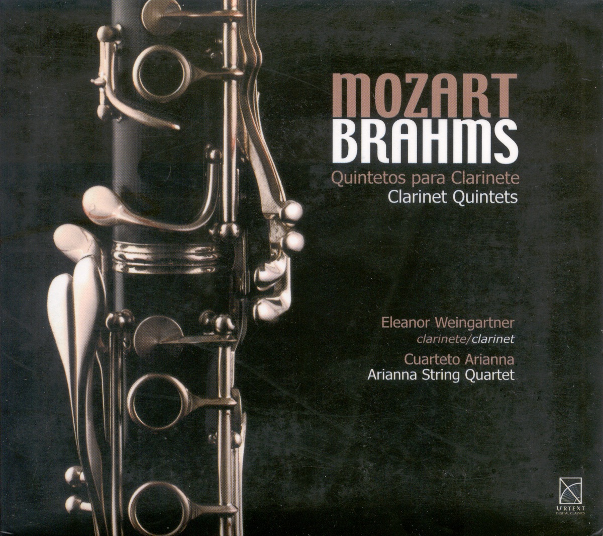 Mozart: Clarinet Quintet, K. 581 - Brahms: Clarinet Quintet, Op. 115 by Arianna String Quartet & Eleanor Weingartner album cover