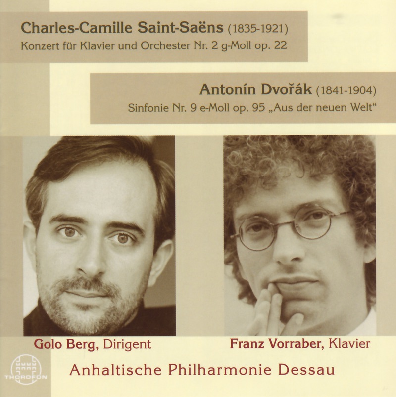 Saint-Saens & Dvorak by Anhaltische Philharmonie Dessau, Franz Vorraber & Golo Berg album cover