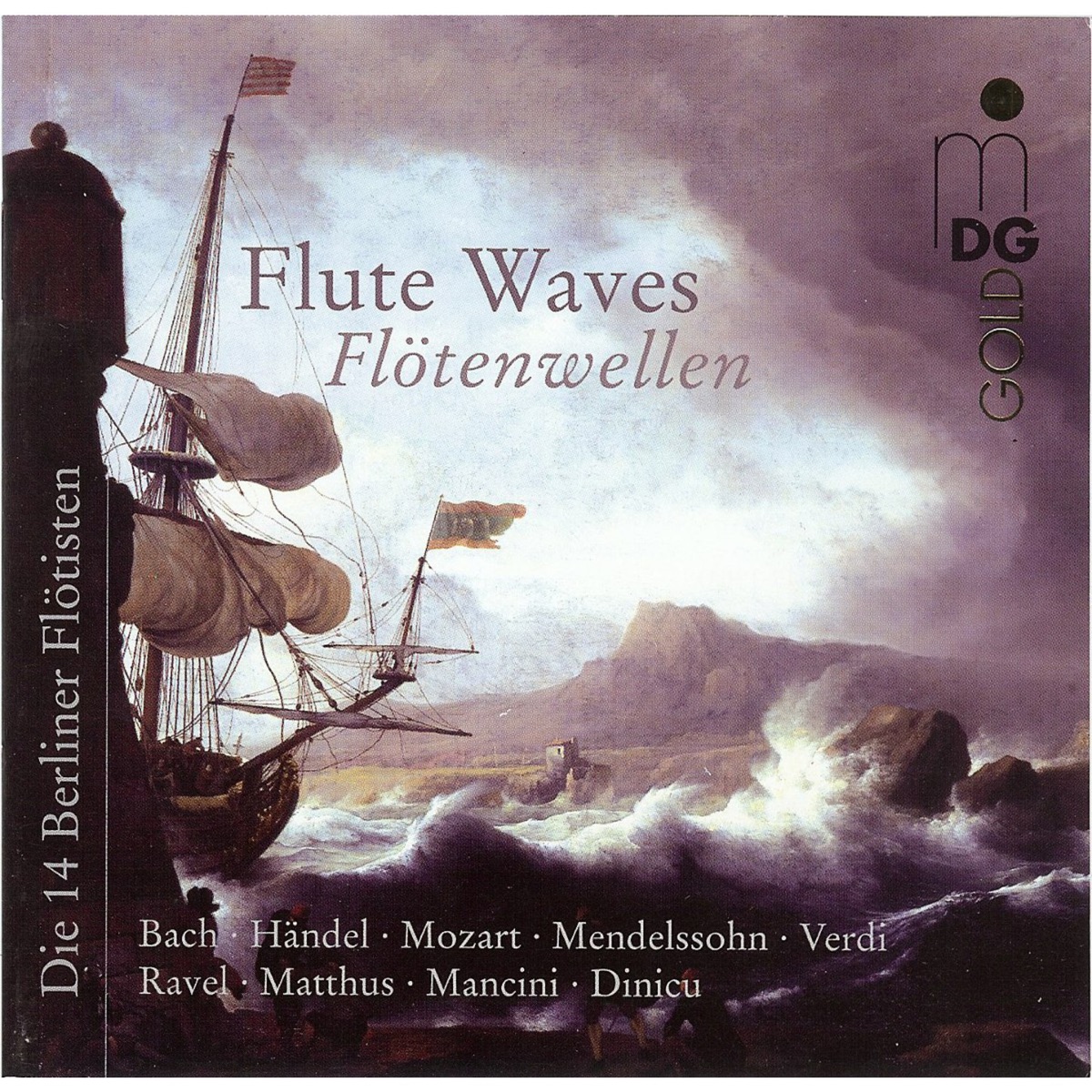 Flute Waves by Die 14 Berliner Floetisten & Andreas Blau album cover