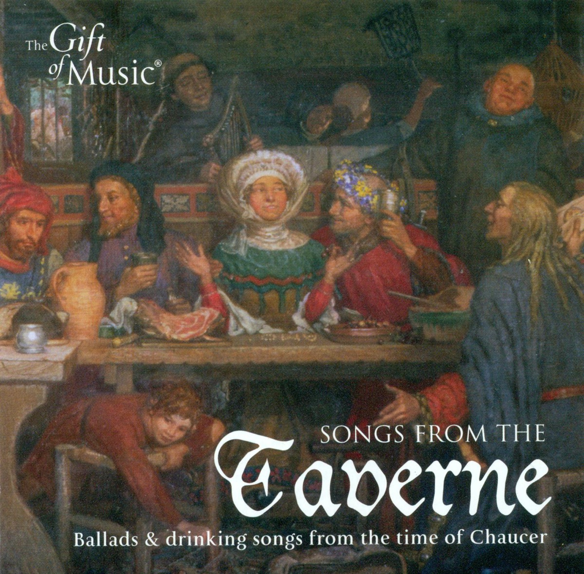 Songs From the Taverne - Ballads and Drinking Songs From the Time of Chaucer by Sharon Lindo, Matthew Spring, Jon Banks, Lisette Wesseling, Michelene Wandor, Serendipity, Richard Vendome, Oxford Girls' Choir & Sara Stowe album cover