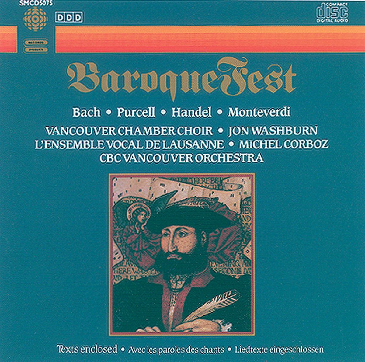 Baroque Fest by Richard Margison, Kathleen Rudolph, Naoko Okada, Vancouver Chamber Choir, Lausanne Vocal Ensemble, Michel Corboz, CBC Vancouver Orchestra, Gordon Crozier, Thom Geise, William VerMeulen & Jon Washburn album cover