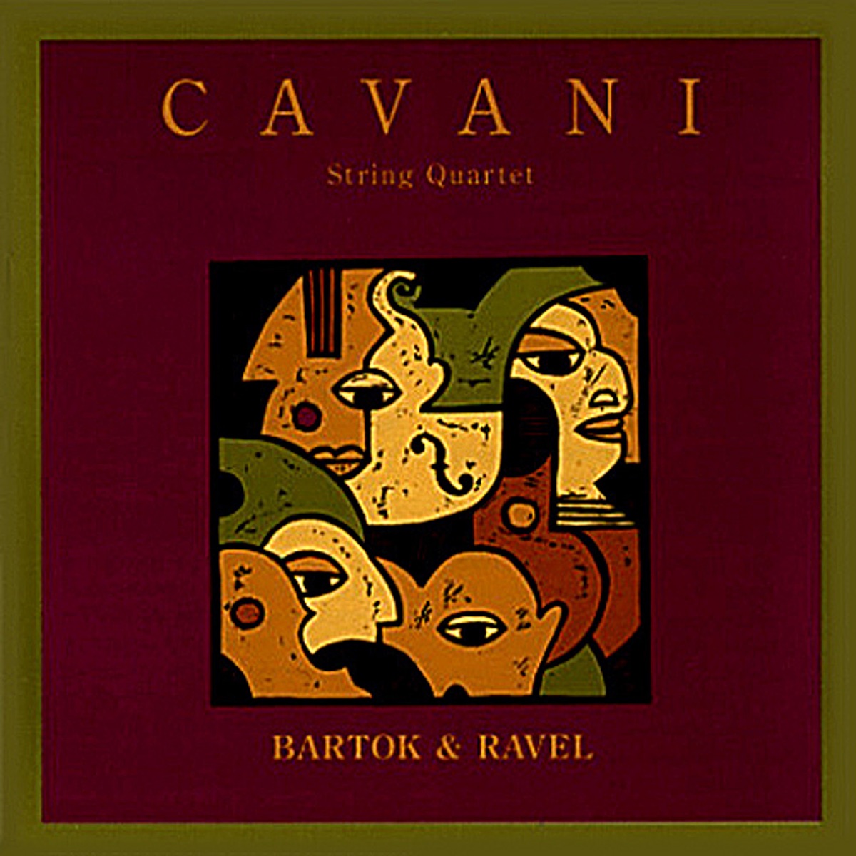 Ravel: String Quartet in F Major - Bartok: String Quartet No. 4 by Cavani Quartet album cover