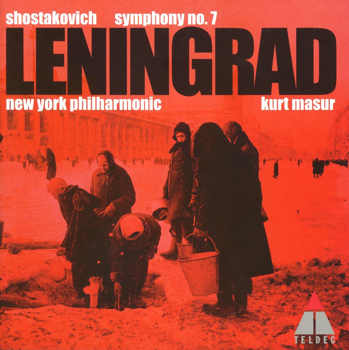 Shostakovich: Symphony No. 7 "Leningrad" by Kurt Masur & New York Philharmonic album cover