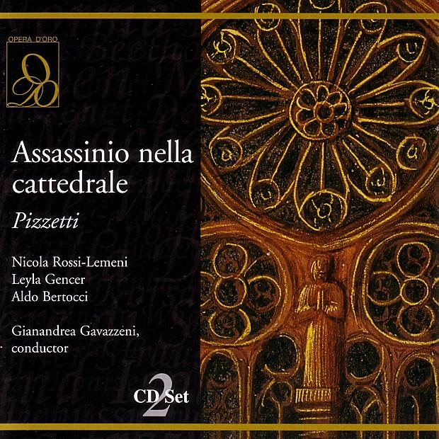 Pizzetti: Assassinio Nella Cattedrale by Gianandrea Gavazzeni & Nicola Rossi-Lemeni album cover