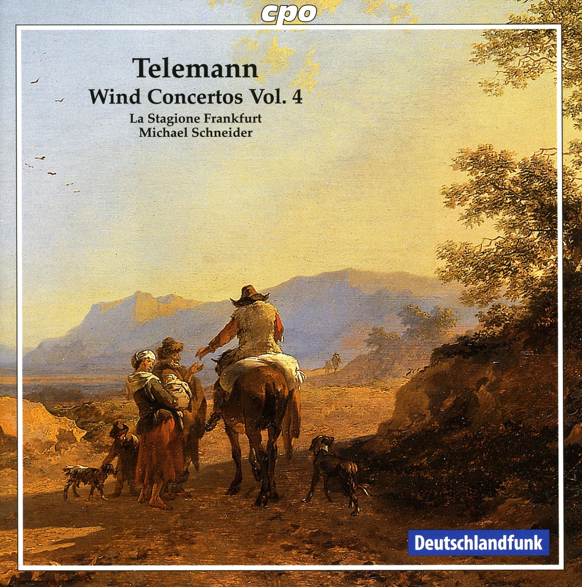 Telemann, G.P.: Wind Concertos, Vol. 4 - Twv 51:A2, 51:D2, 51:E1, 52:A2, 53:B1 by Michael Schneider, La Stagione Frankfurt, Martin Hublow, Karl Kaiser, Martin Stadler & Marita Schaar album cover